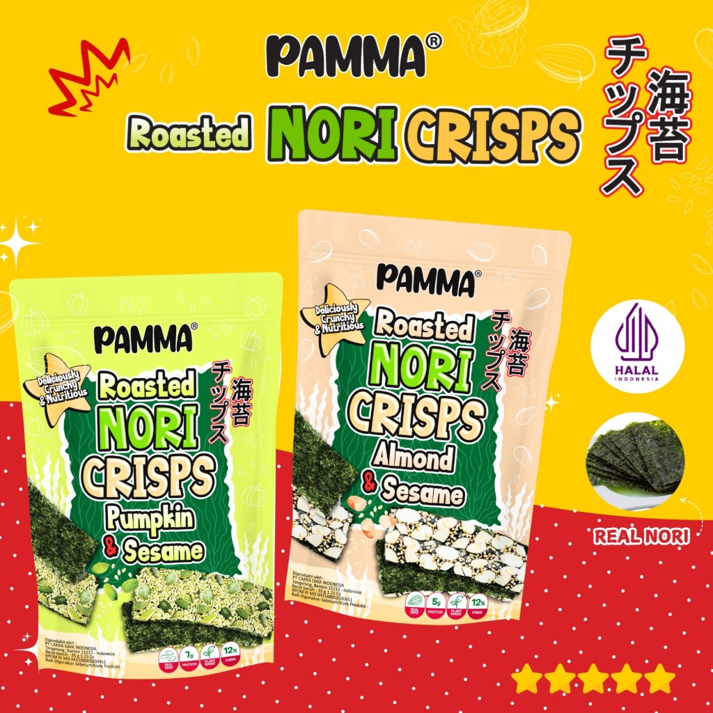 

{ New Product } PAMMA ROASTED NORI CRISPS PUMPKIN & SESAME