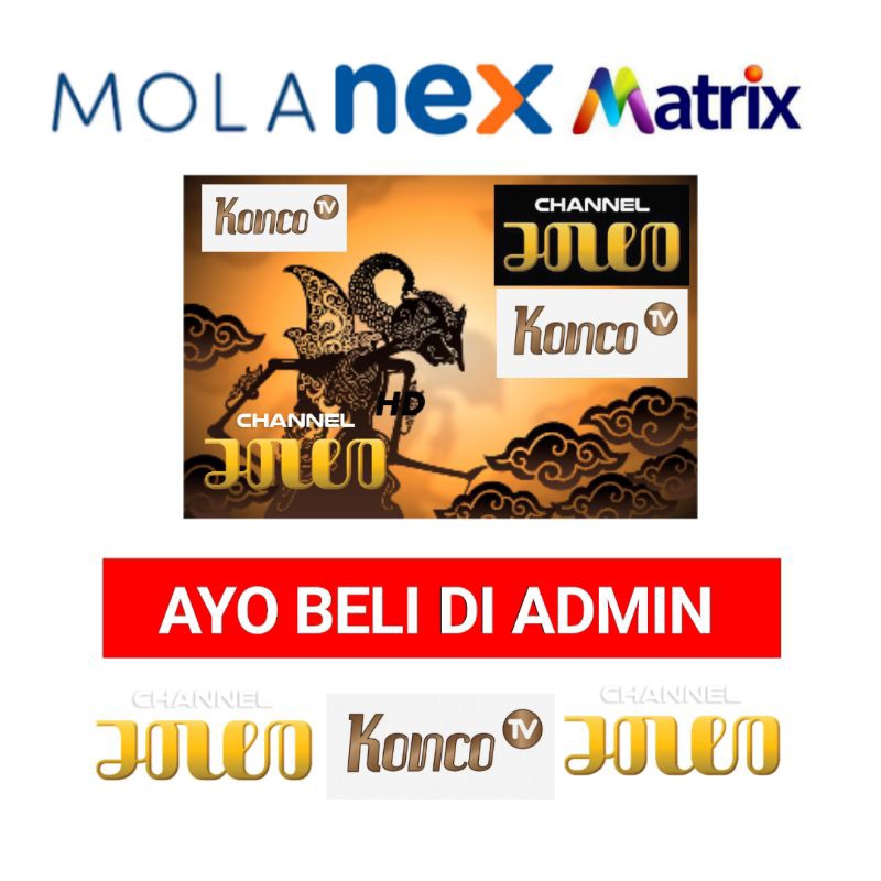 Paket Jowo Nex Parabola Matrix Garuda G1 G2 Sinema Mola Nex Combo Jawa Konco tv Cling Kvision Basic 