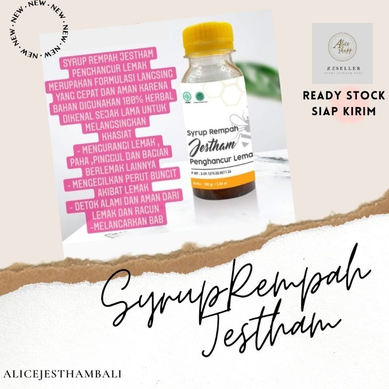 SYRUP REMPAH JESTAM PENGHANCUR LEMAK JAHAT