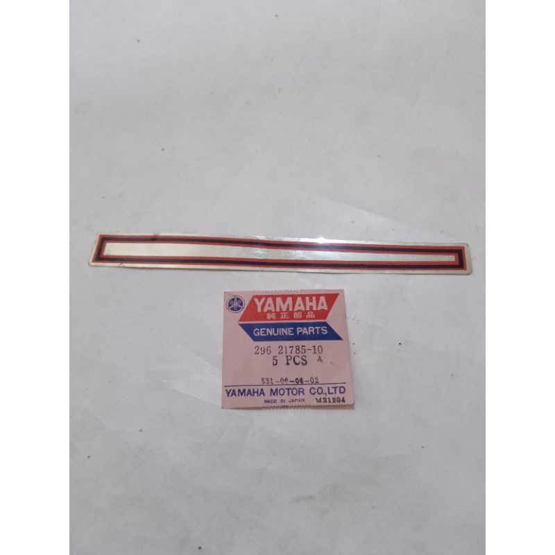 sticker striping lis cover body kanan yamaha v75 u7e 296-21785-10