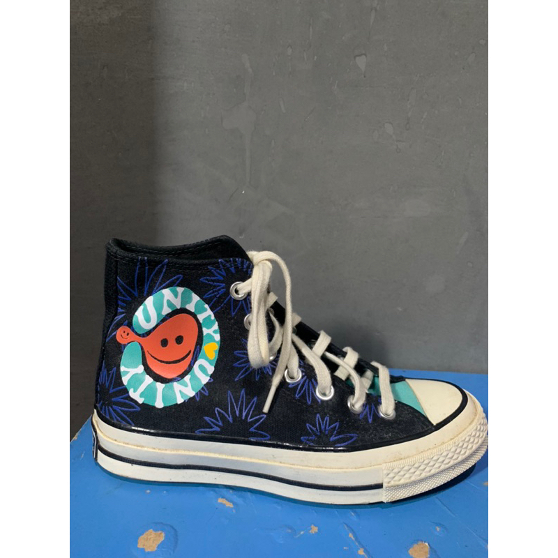 converse chuck 70s high floral unity printed (baru banget)