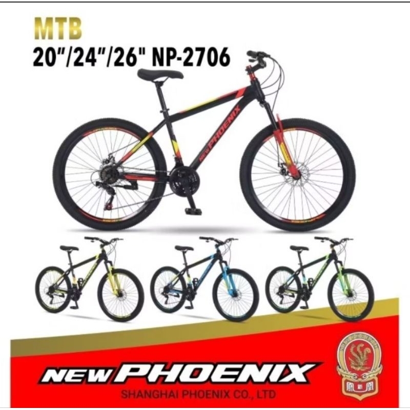 SEPEDA MTB 24 & 26 NEW PHOENIX 2706