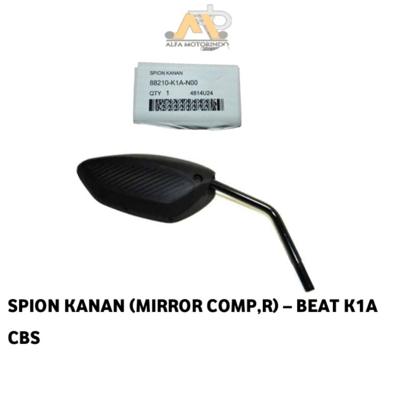 KACA SPION KANAN BEAT K1A "AHM"