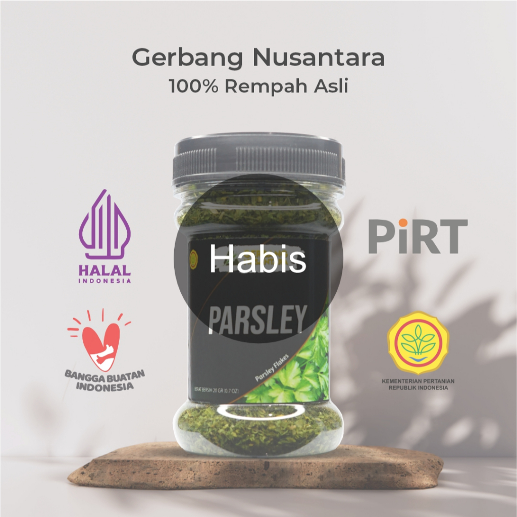 

Gerbang Nusantara - Daun Parsley Seledri Flakes Bumbu Masak Dapur Bubuk
