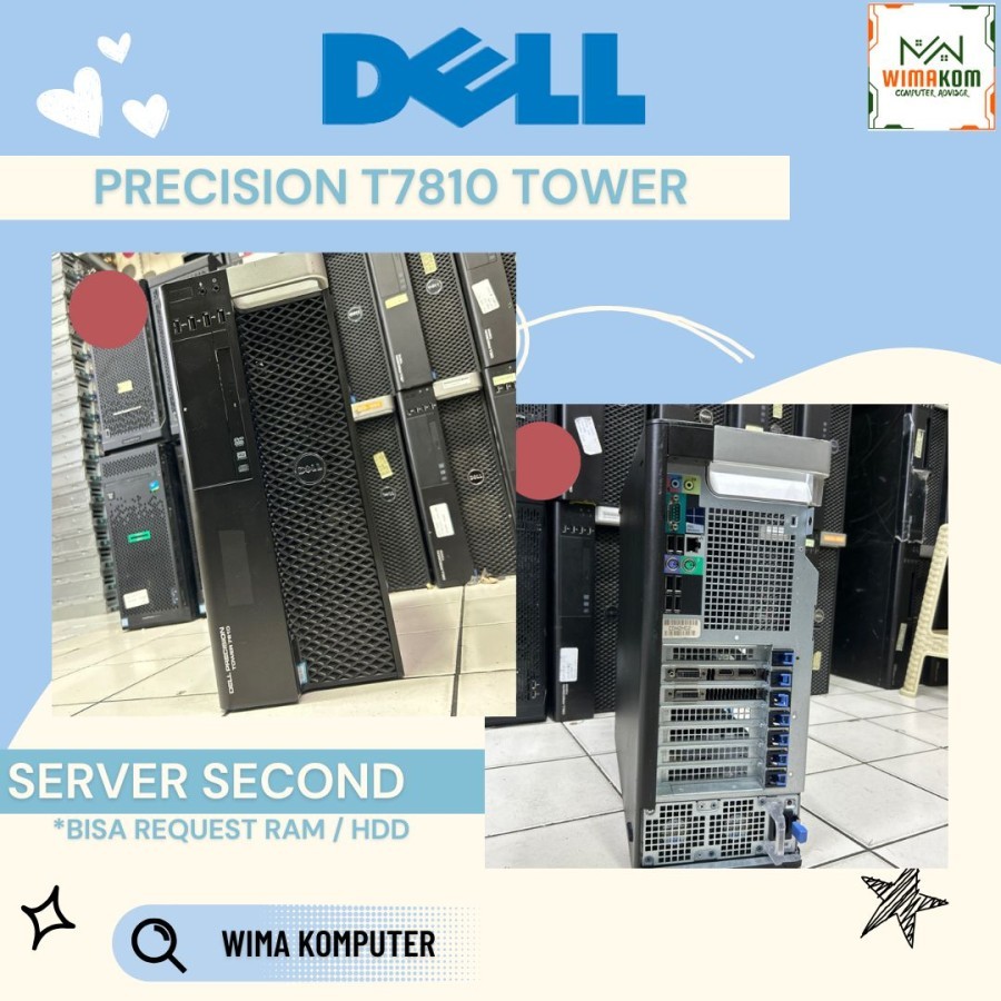 SERVER TOWER DELL PRECISION T7810 DOUBLE PROCESSOR VGA CARD 6GB