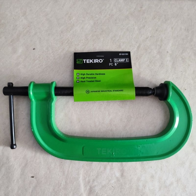 Clamp Klem C Catok Jepit Penjepit Besi 6" inch Tekiro
