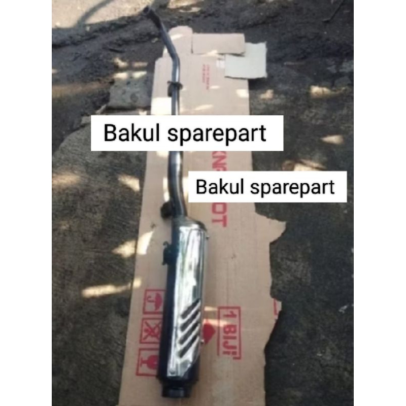 knalpot motor standar Shogun R kebo 110