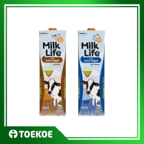 TOEKOE Susu MilkLife 1 Liter Full Cream Coklat
