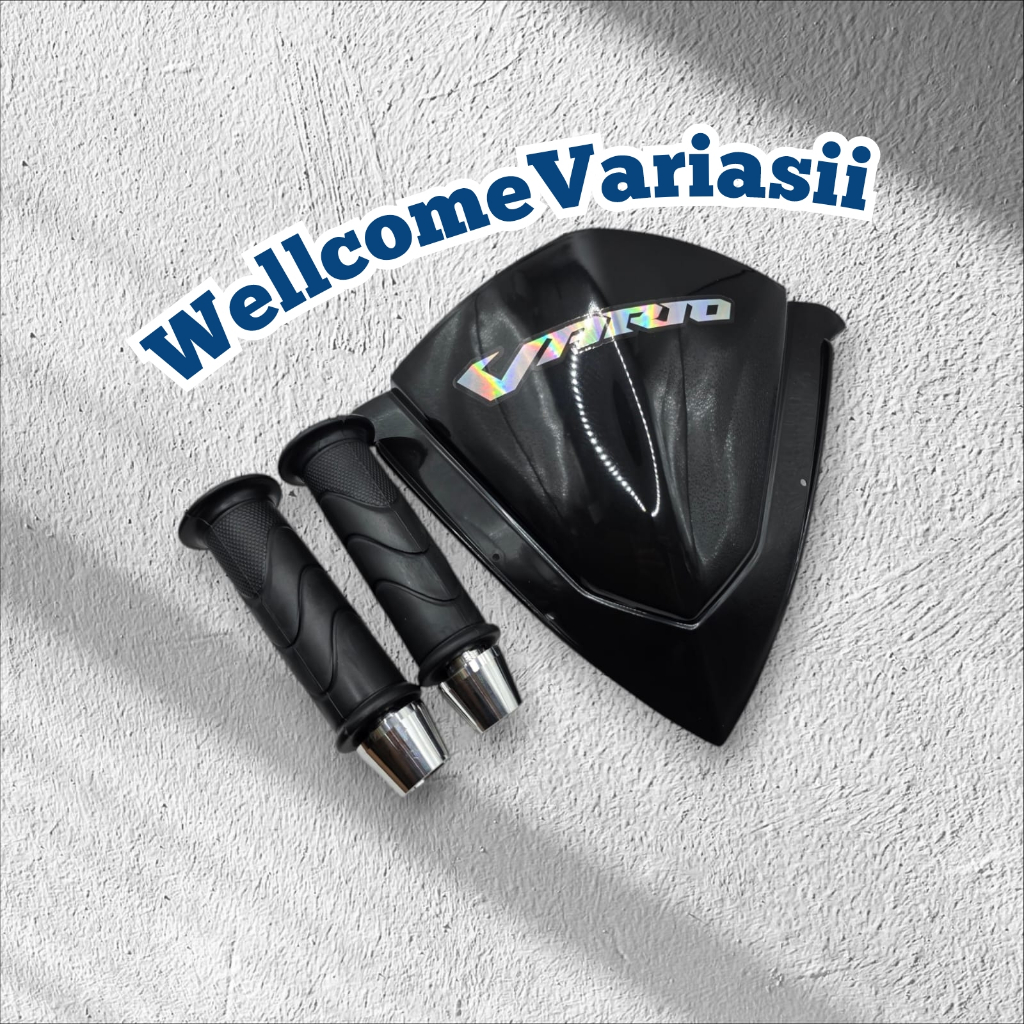 PAKETAN HANDGRIP HONDA + JALU PCX+VISOR WINDSHIELD VARIO 125 OLD LAMA VISOR VARIO 125 WINDSHIELD VAR