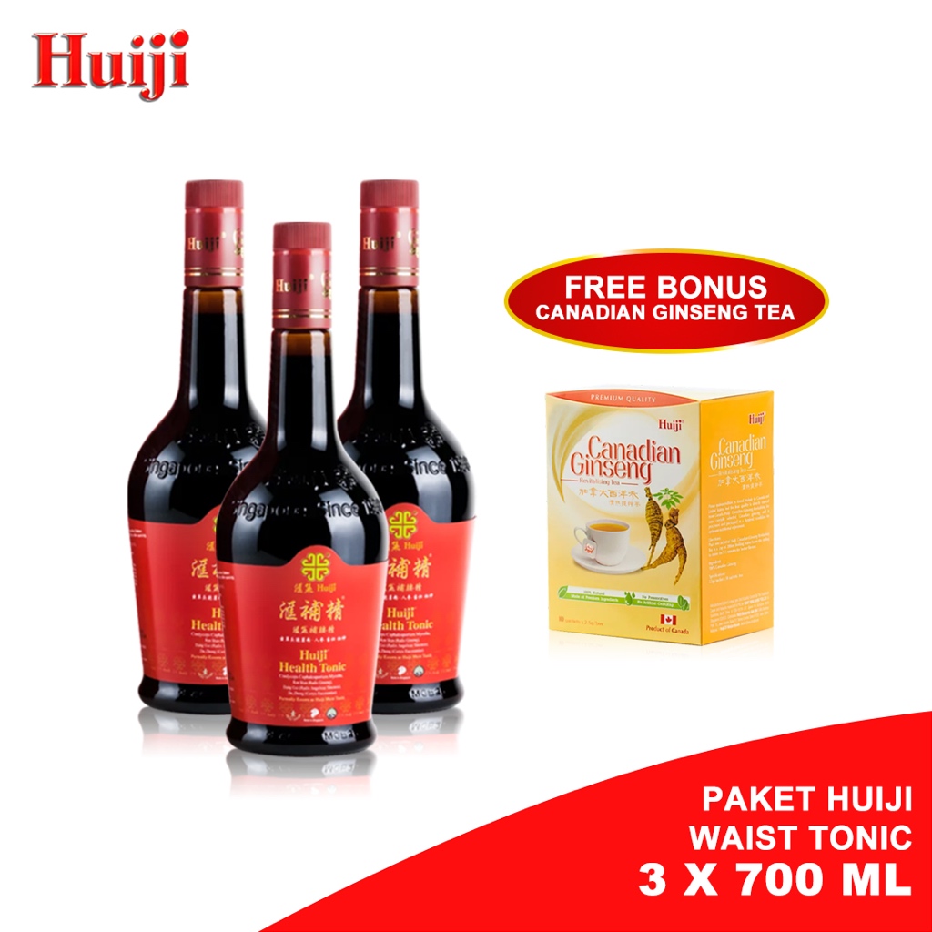 

Huiji Waist Tonic Made in Singapore (3pcs) Free Gingseng Tea