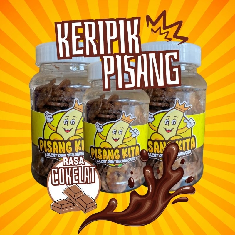 

Kripik Pisang Coklat Special 3Pcs