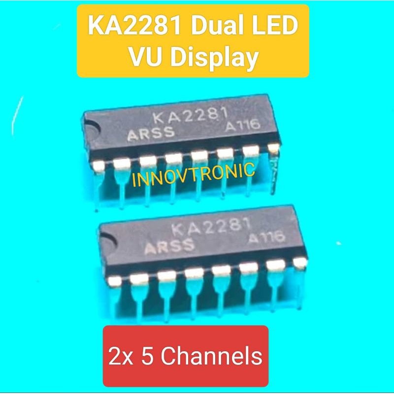 KA2281 2x5 Dot Dual LED Level Meter VU Display Indicator Indikator Suara Stereo