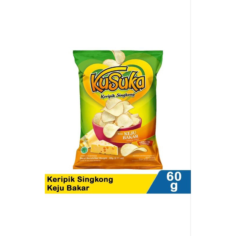 

KUSUKA KERIPIK SINGKONG RASA KEJU BAKAR 60 GR