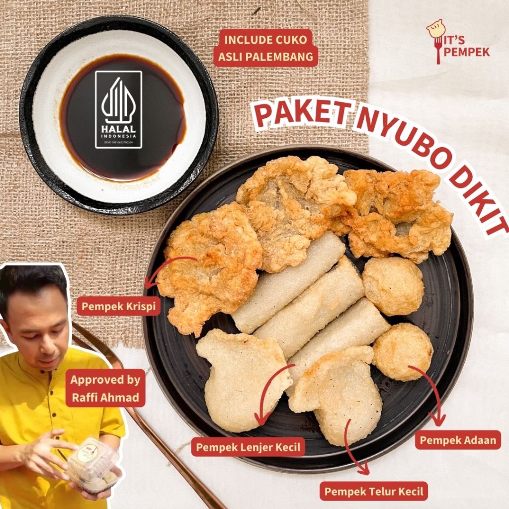 

PEMPEK TENGGIRI PREMIUM ASLI PALEMBANG - PAKET NYUBO DIKIT ISI 10