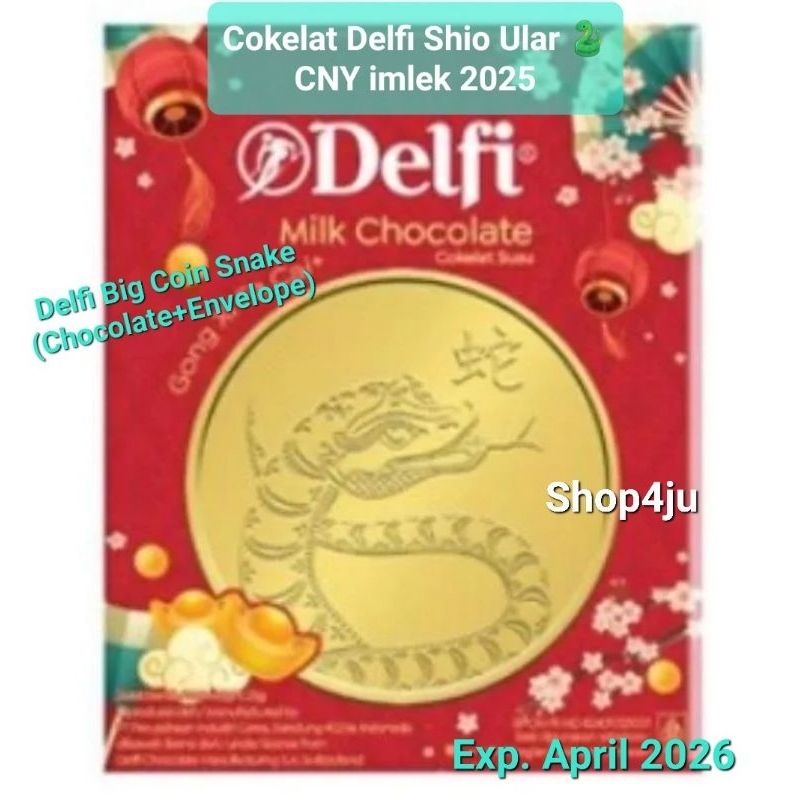 

Cokelat Imlek Delfi Big Coin Import coklat koin shio Ular Snake 2025