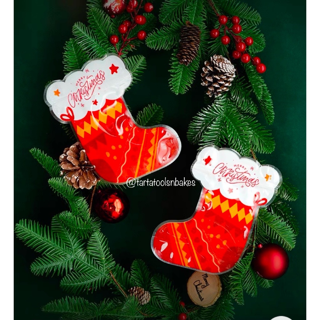 

(25pcs) Plastik Hampers Ziplock Merry Christmas | Kantong Plastik Natal Perman Zipper | Goodie Bag Tebal