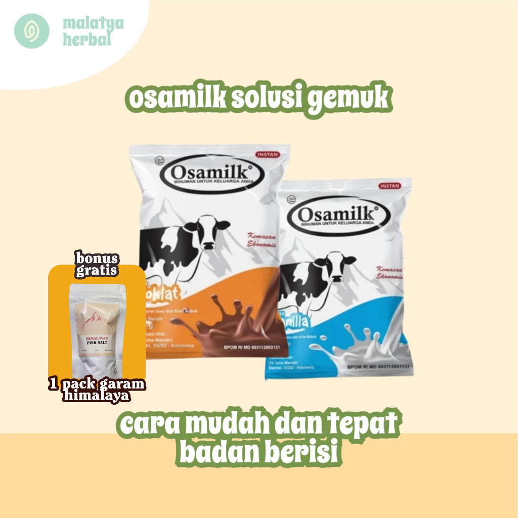 

Osamilk Susu Bubuk Penggemuk Badan Dewasa / Susu Sapi Bubuk Penambah Nafsu Makan Anak