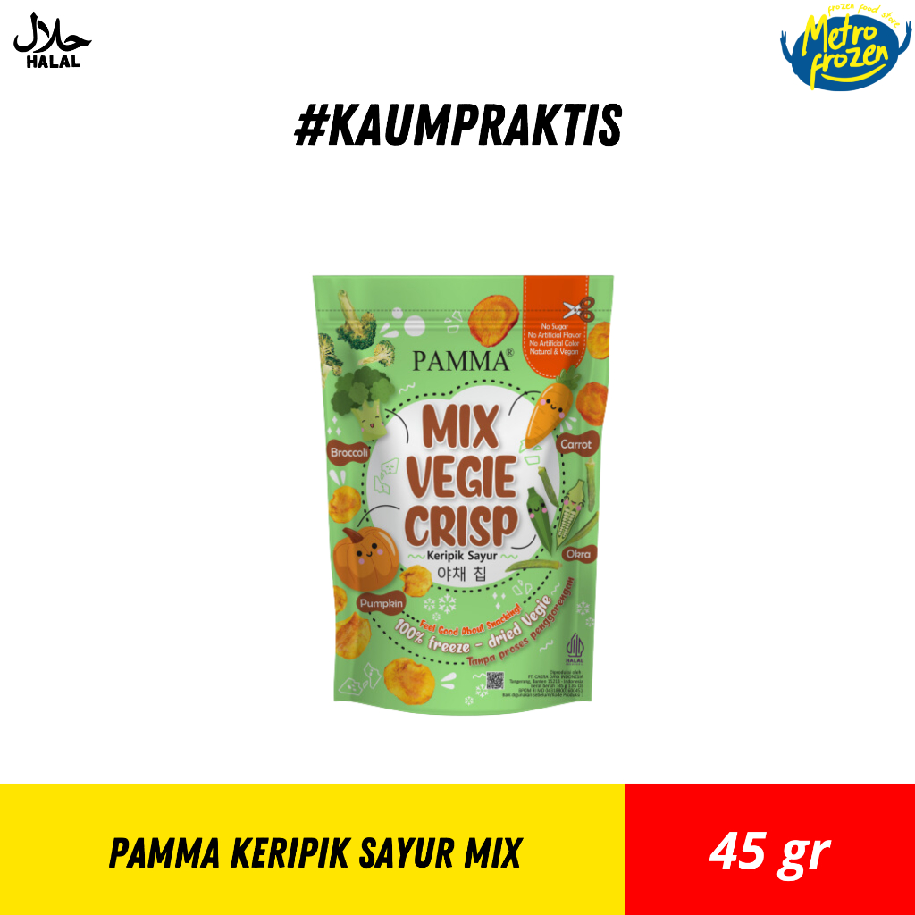 

PAMMA Keripik Sayur Mix 45gr //mix vegie crispy //keripik sayur