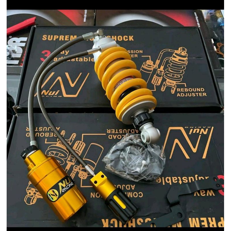Shock Nui racing Ninja Rr original klik fungsi / Shock Belakang tabung ninja Rr NUI racing