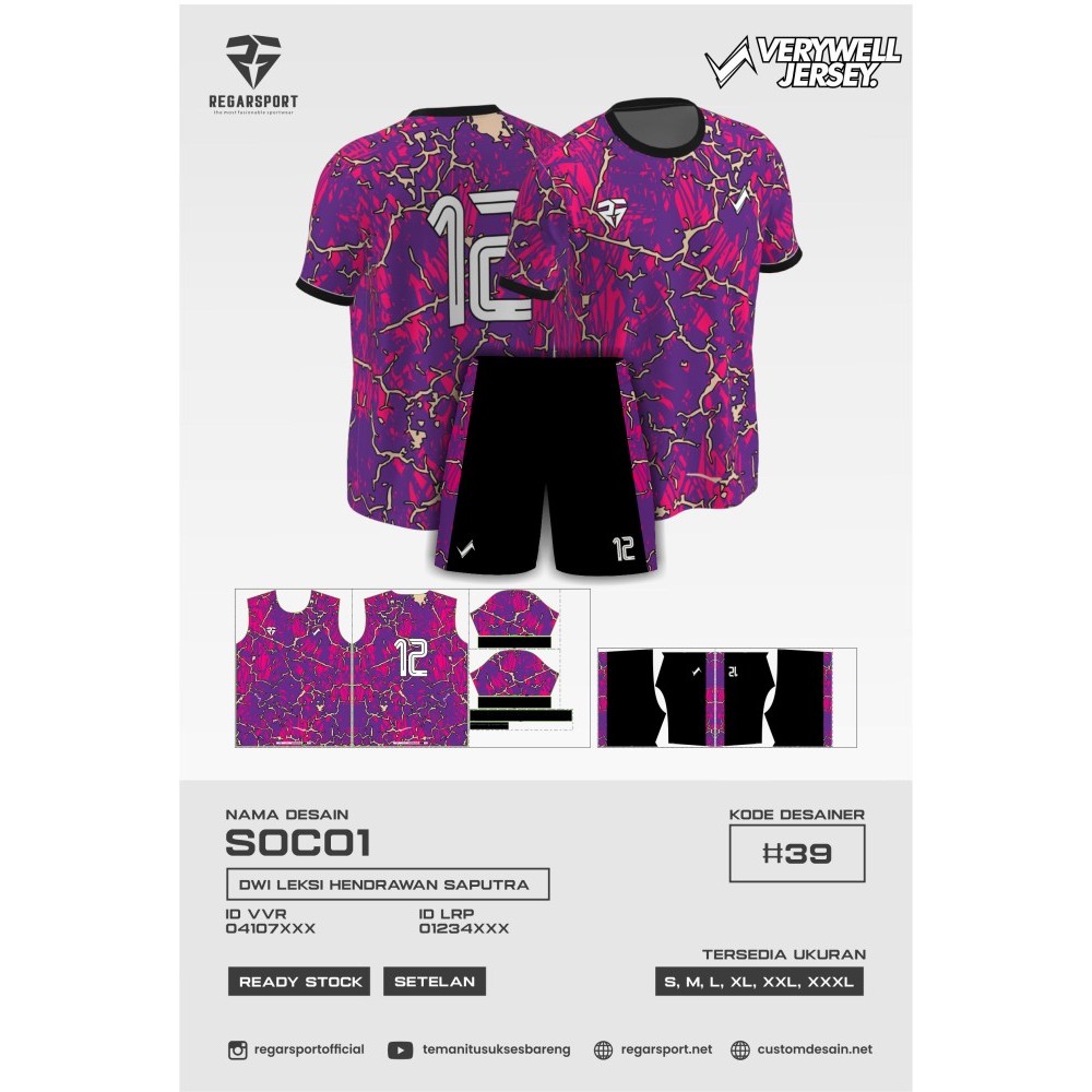 REGARSPORT - 80 jersey Verywell atasan dan bawahan, untuk sepakbola