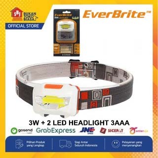 Everbrite 3W + 2 LED Headlight 3AAA