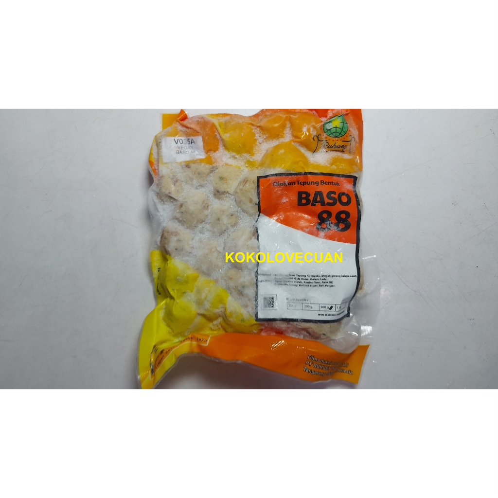 

Vegetarian Baso 88 素肉丸 素食 protein kacang kedelai frozen food healthy plant based veggie natural herbivore no preservative made in Indonesia BPOM