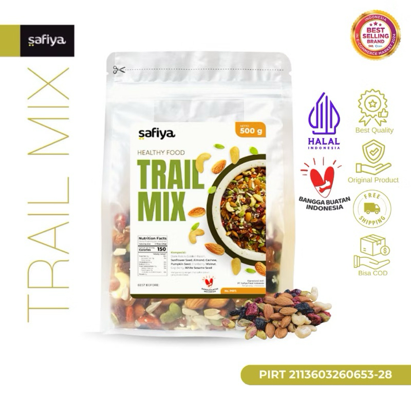 

Trail Mix Safiya 500gr Original Dried Fruit Roasted Premium