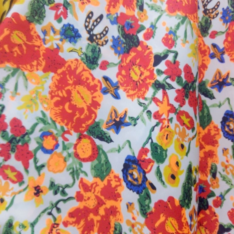 kain satin silk motif bunga best seller - kain satin silk motif bunga - kain satin silk motif - kain