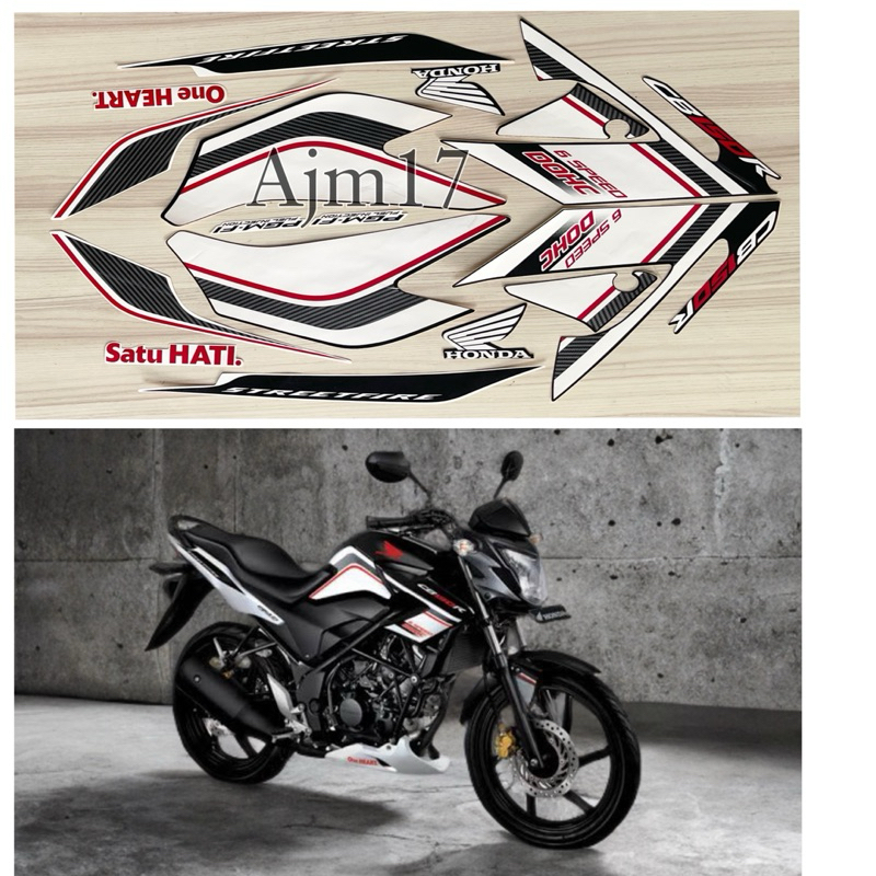 STIKER STRIPING MOTOR CB150R CB 150 R 2015 HITAM