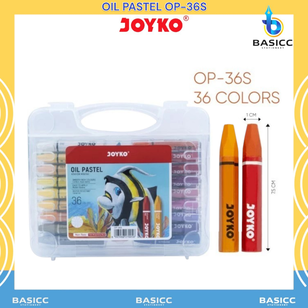 

Joyko Crayon Oil Pastel Krayon Minyak OP-36S | @1Set