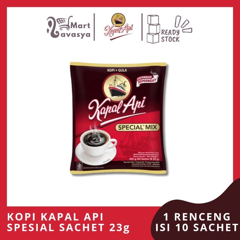 

KOPI KAPAL API SPESIAL MIX SACHET 24/23g - 1 RENCENG ISI 10 SACHET - KOTA BANDUNG - LAVASYA MART