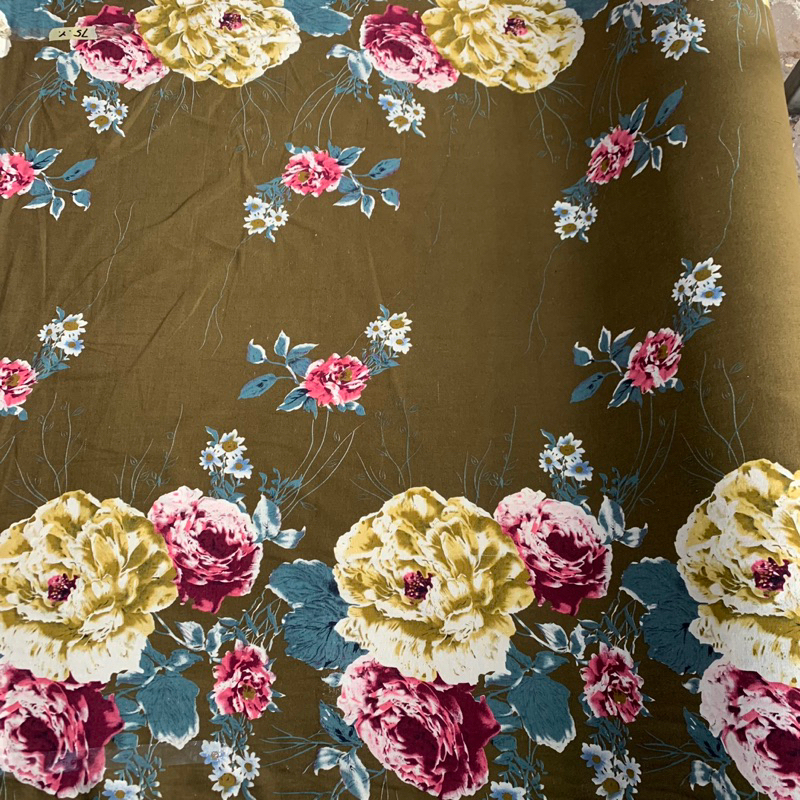 kain katun rami motif - kain katun rami - kain linen rami - kain linen rami motif