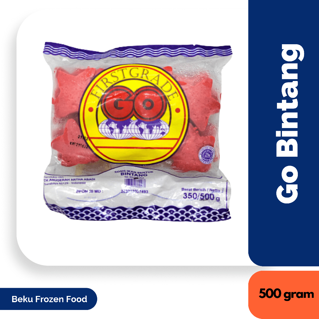 

GO BINTANG 500 Gram - Langsung digoreng atau bisa menjadi topping seblak