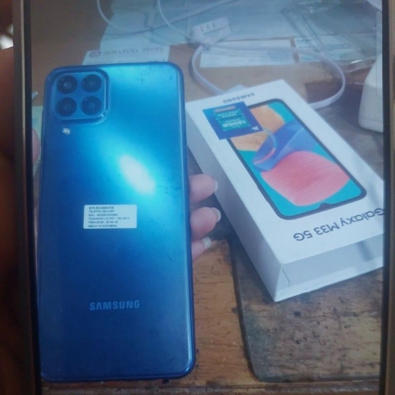 samsung m33 6/128 fullset second