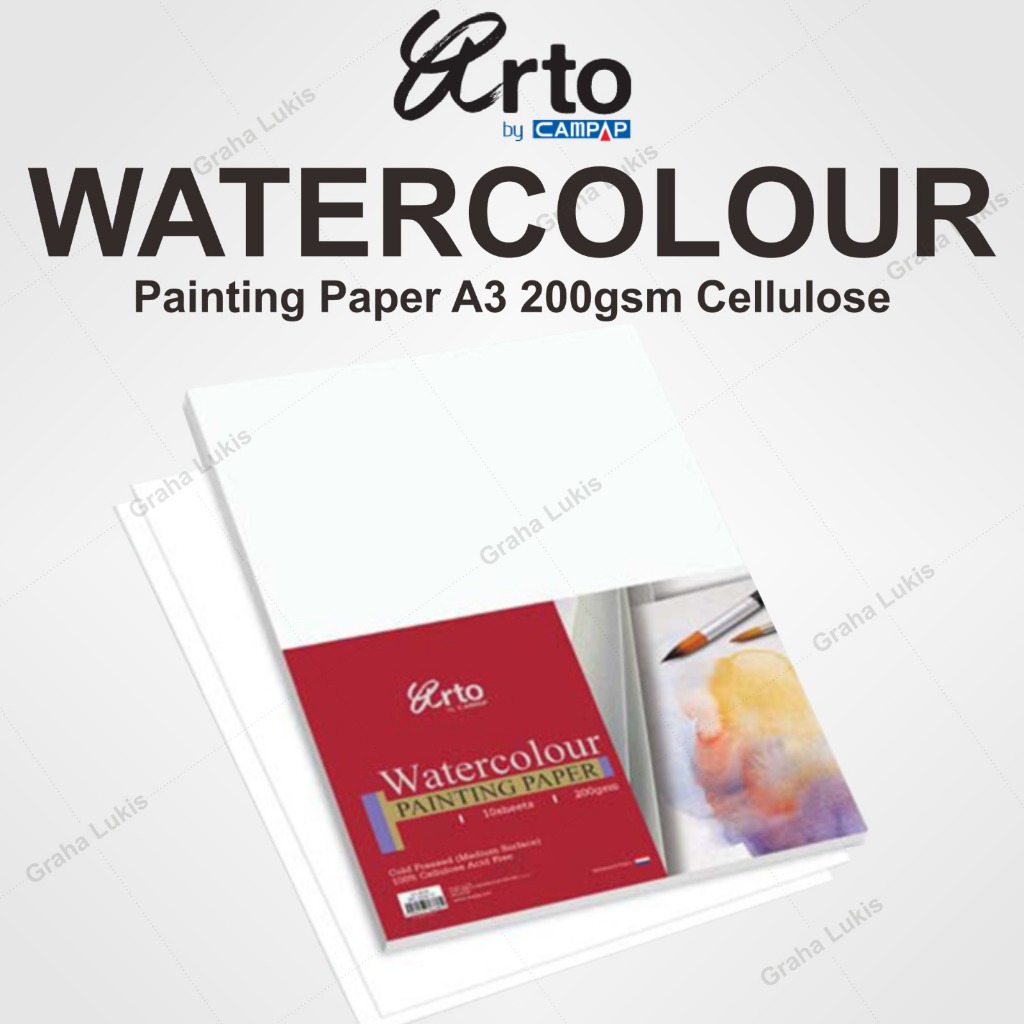 

Arto Watercolour Paper A3 - 200gsm - Cellulose