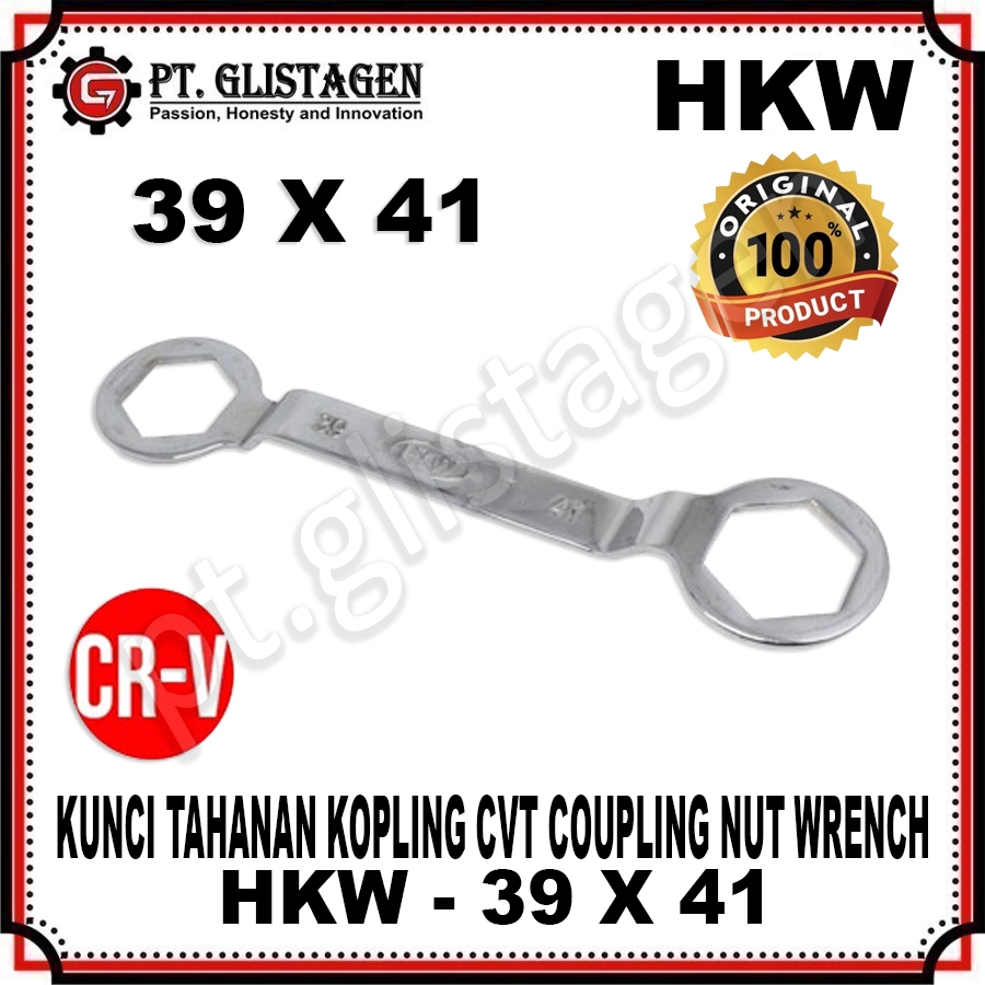 HKW Coupling Nut Wrench Kunci Tahanan Kopling CVT 39 x 41 MM Kunci Block Blok Mesin Motor Matic 39x4