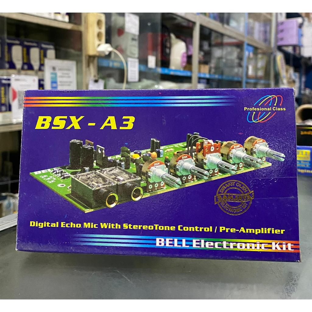 Bell ElectronicKit BNX-A3 Digital Echo Mic dengan StereoTone Kontrol/Power Ampli BNX-A3 Digital Echo