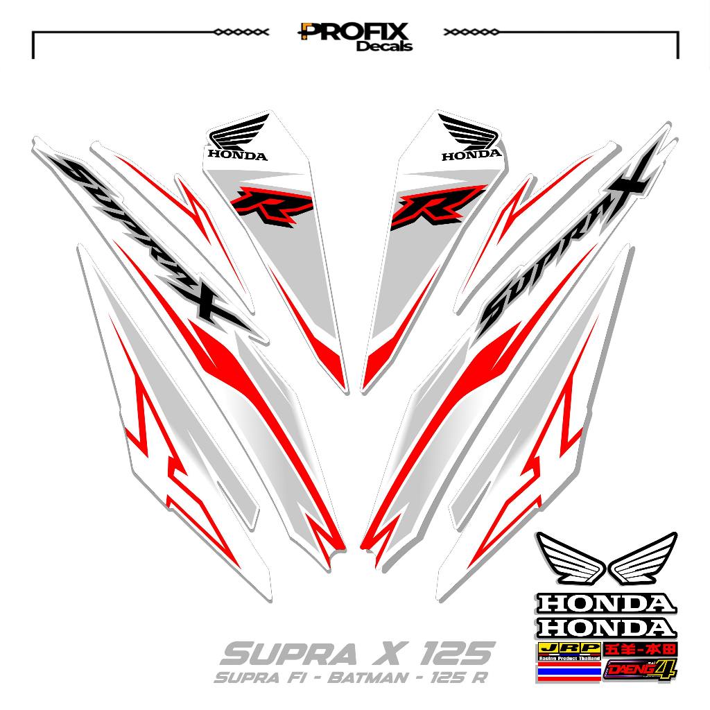 STRIPING SUPRA X 125 R MOTIF 17 STIKER DECAL SUPRA X 125 R-SUPRA FI BATMAN-125R