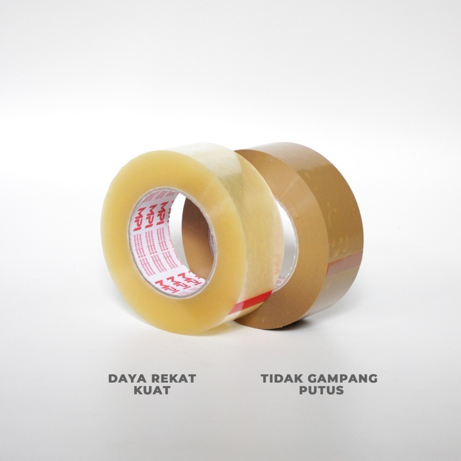 

Lakban Bening / Lakban Cokelat 45mm x 200 Yard Master Pack Indonesia