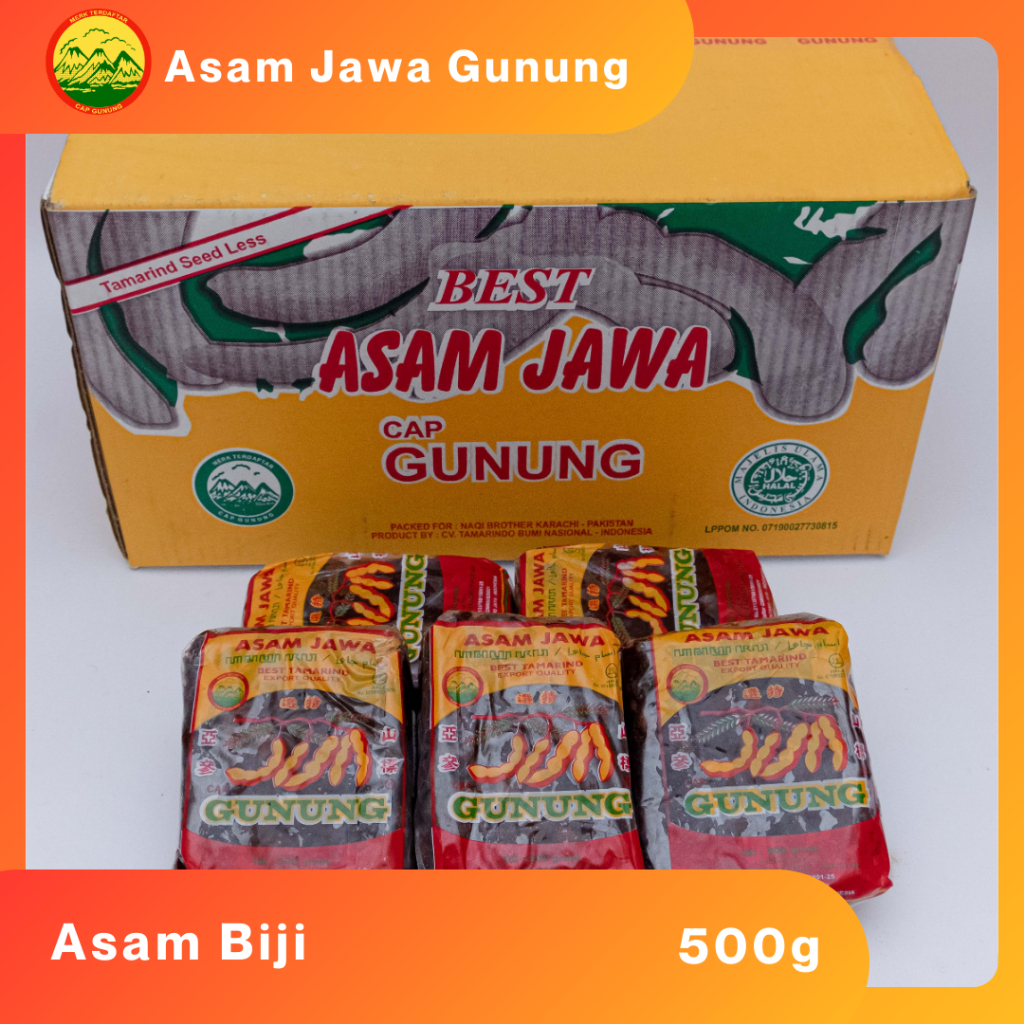 

ASAM JAWA ASAM BIJI CAP GUNUNG 500GR