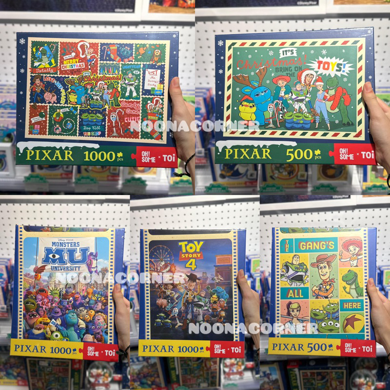 KKV x Toi ‼️ Puzzle 500 pcs & 1000 pcs Disney Pixar Christmas Collections (Toy Story / Monster Unive