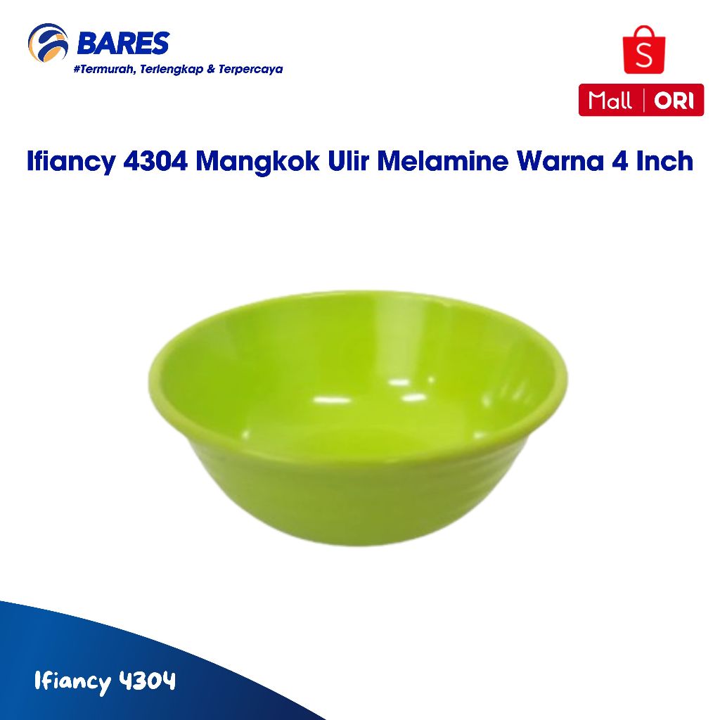 Ifiancy 4304 Mangkok Ulir Melamine Warna 4 Inch