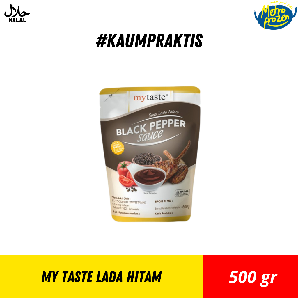 

MY TASTE Blackpaper 500gr //saus lada hitam //saus lada hitam instan Banjarmasin