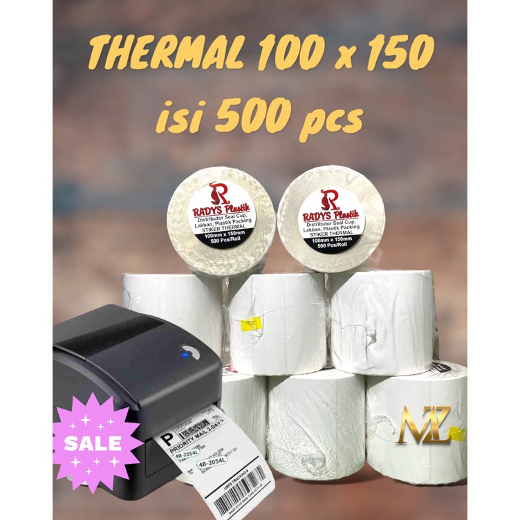 

KODE PRODUK LHGWU654 KERTAS THERMAL STICKER THERMAL LABEL A6 UKURAN 1 X 15 ISI 5PCS