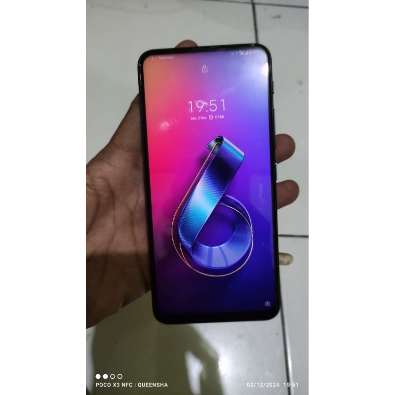 Asus Zenfone 6 flip 6/128 minus lecet pemakaian