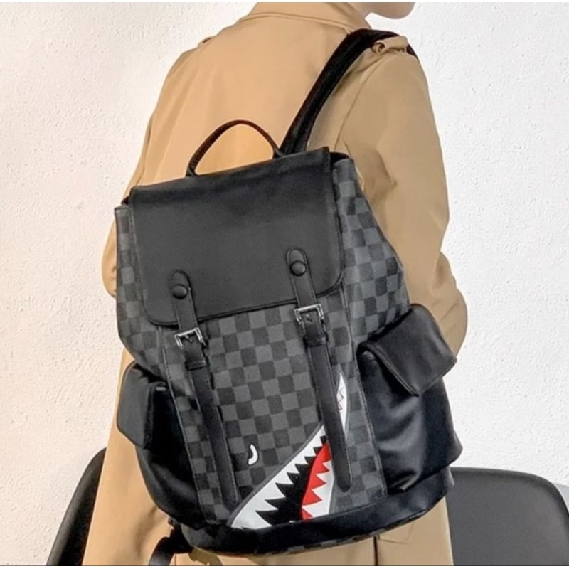 TAS RANSEL PRIA KULIAH KERJA BACKPACK TRAVEL PRIA TAS RANSEL KULIT