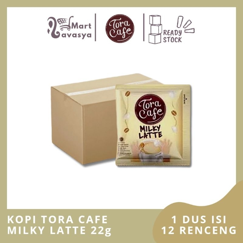 

KOPI TORA CAFE MILKY LATTE 22g - 1 DUS ISI 12 RENCENG - KOTA BANDUNG - LAVASYA MART