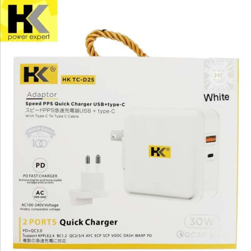 ADAPTOR HK TC - D25 30 WATT QUICK CHARGE