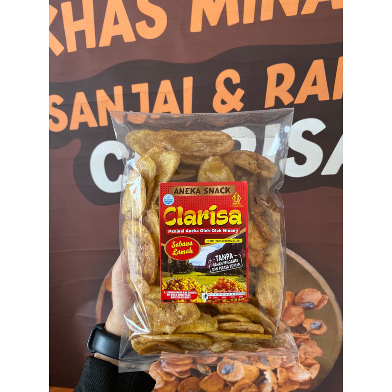 

CLARISA Keripik Pisang Karamel Asli Padang