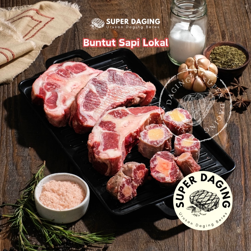 

Buntut Sapi Lokal 500g - Super Daging Malang